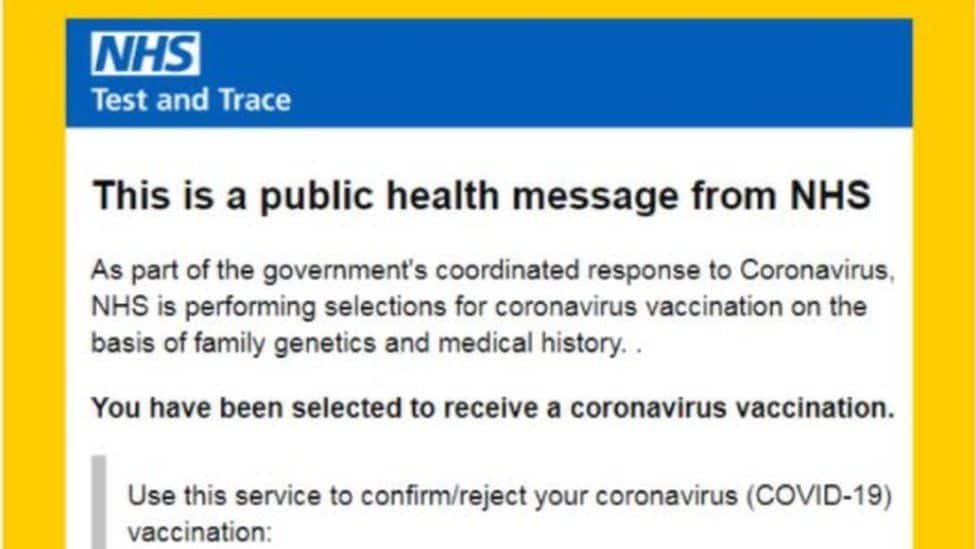 Beware fake Covid vaccination invites, NHS warns